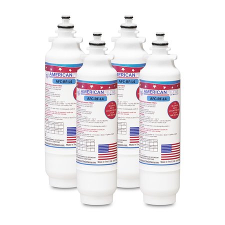 AFC Brand AFC-RF-L4, Compatible to LG LSXS26326S Refrigerator Water Filters (4PK) Made by AFC -  AMERICAN FILTER CO, LSXS26326S-AFC-RF-L4-4-73499